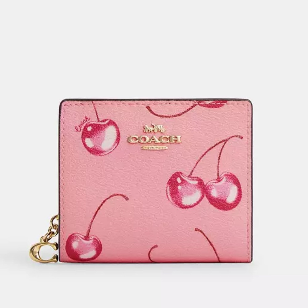 Coach snap wallet Cherry print